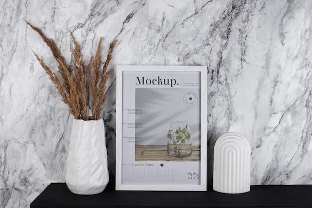 Design mockup cornice poster