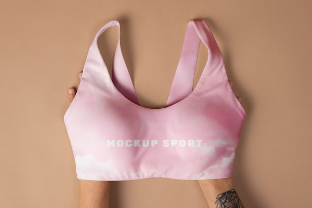 Design mockup di abbigliamento sportivo