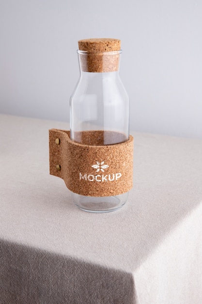 Design mockup di accessori per la casa in sughero