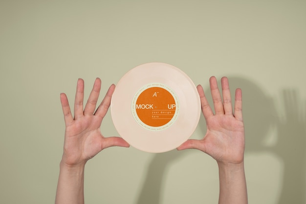 Design mockup di dischi in vinile