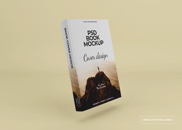 Design mockup di libro rilegato isolato