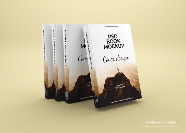 Design mockup di libro rilegato isolato