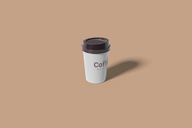 Design mockup di tazza di caffè, giornata internazionale del caffè.