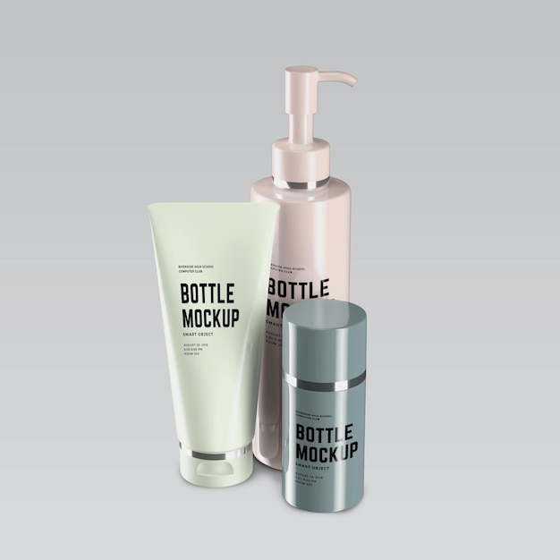 Design Mockup di tubi cosmetici