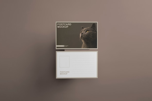 Design mockup di vera cartolina