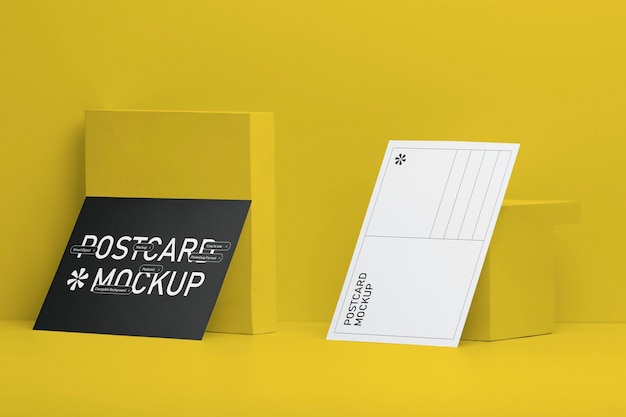 Design mockup di vera cartolina