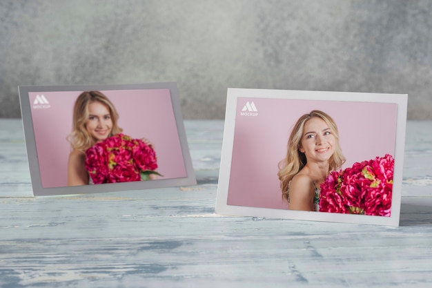 PSD design-mockup für fotofilmrahmen