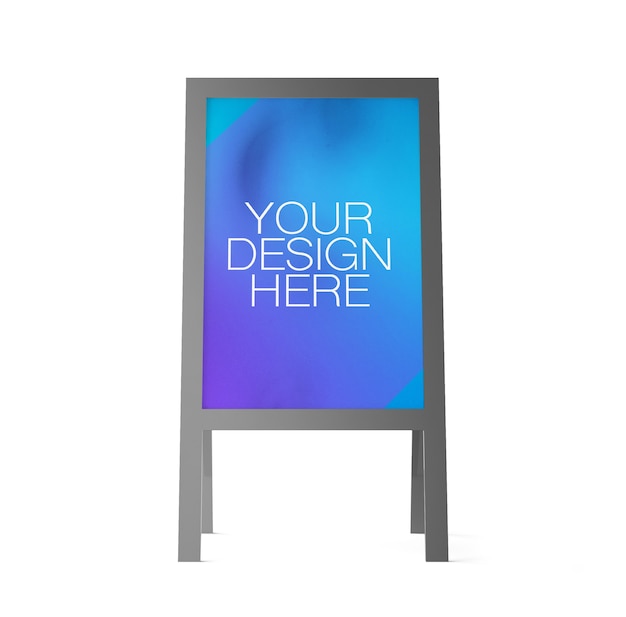 Design mockup lavagna isolato