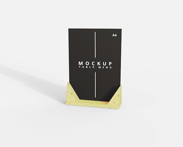Design mockup menu tavolo ristorante semplice