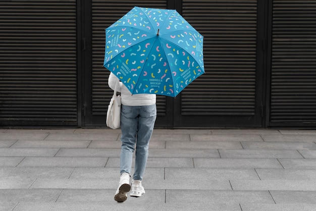 Design mockup ombrello aperto