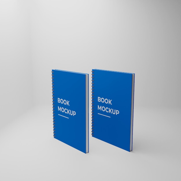 design mockup per diario con copertina rigida