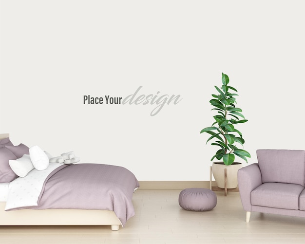 design mockup per pareti interne