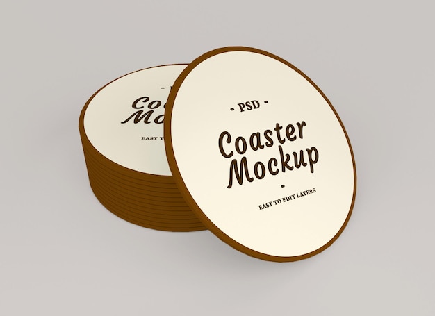 design mockup sottobicchiere isolato