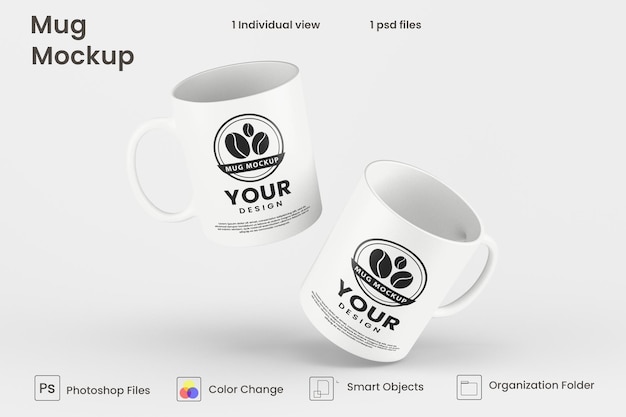 Design mockup tazza da caffè