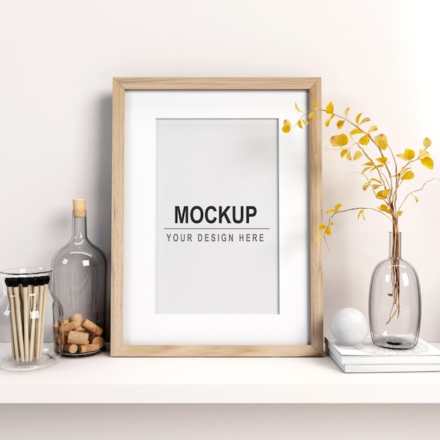 Design mockup telaio in rendering 3d