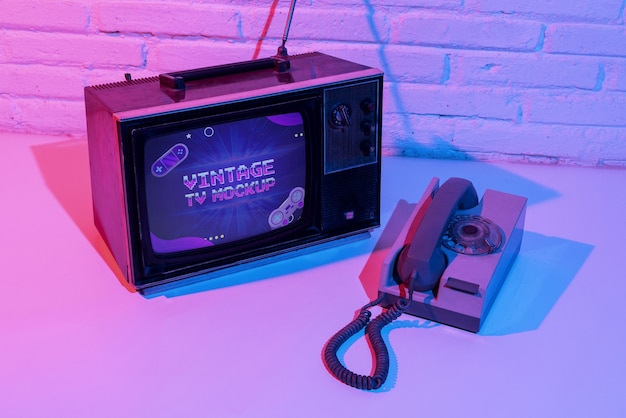 Design mockup televisivo vintage