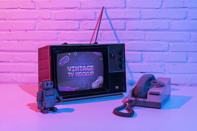Design mockup televisivo vintage