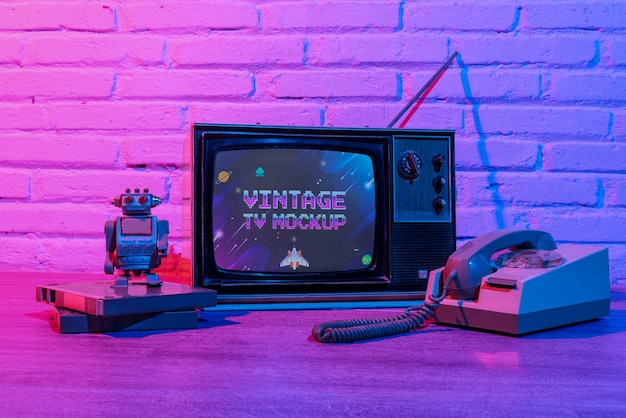 Design mockup televisivo vintage