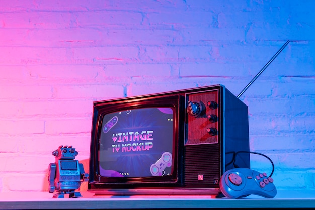 Design mockup televisivo vintage