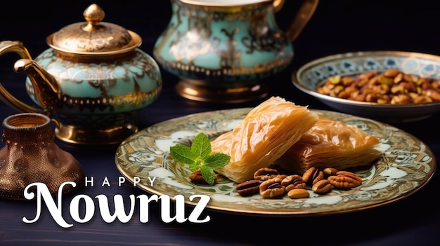 PSD design de modèle de célébration de la fête de nowruz