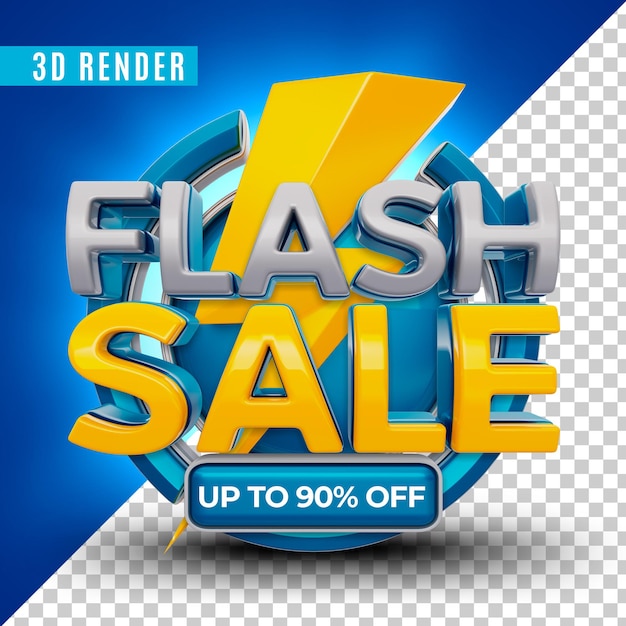 Design modello banner vendita flash Psd