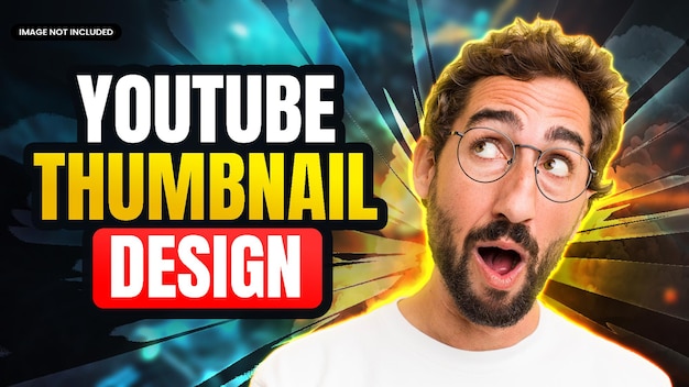 PSD design moderno de miniaturas do youtube