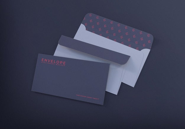 Design moderno di busta mockup