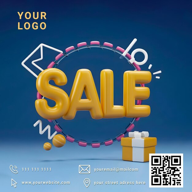 Design pós-promoção de vendas de psd