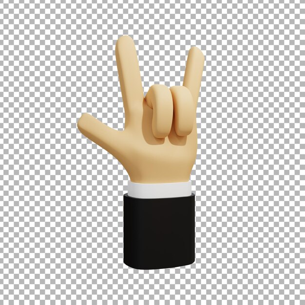 design premium dell'illustrazione della mano 3d