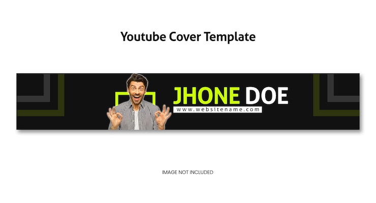 PSD design professionale del modello psd per la copertina del canale youtube