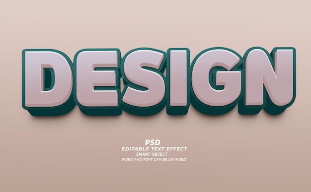 Design PSD 3D Efeito de Texto Editável