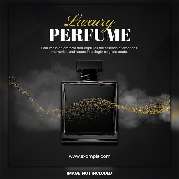 Design publicitário de perfumes de luxo