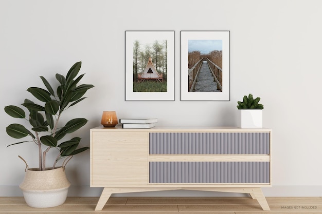 Design-Raum-Fotorahmen-Mockup-Design
