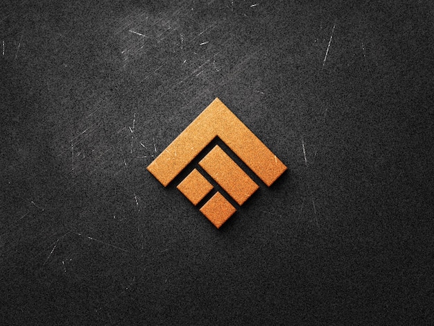 Design realista de maquete de logotipo