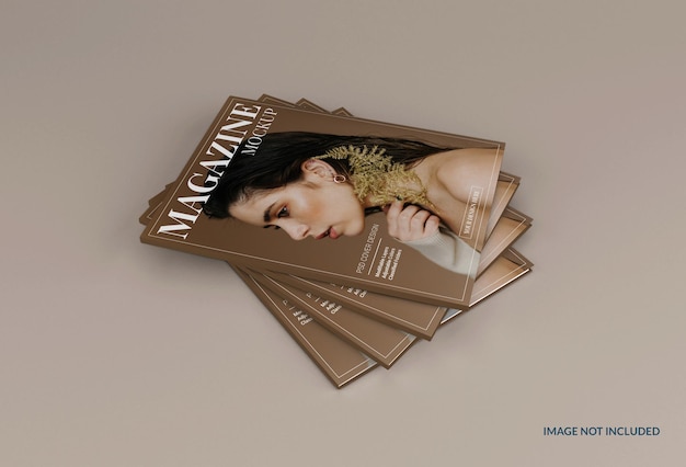 design realista de maquete de revista moderna