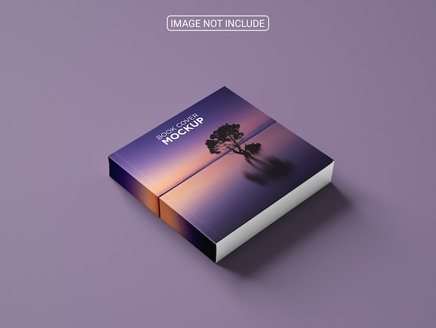 Design realistico del mockup del libro con copertina rigida