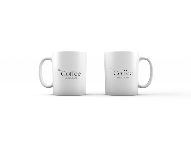 Design realistico del mockup della tazza da caffè