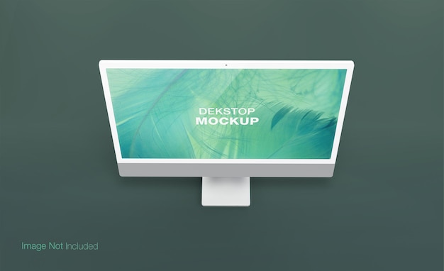 Design realistico del mockup dello schermo Dekstop PSD