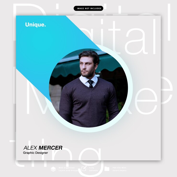 PSD design unico per i social media