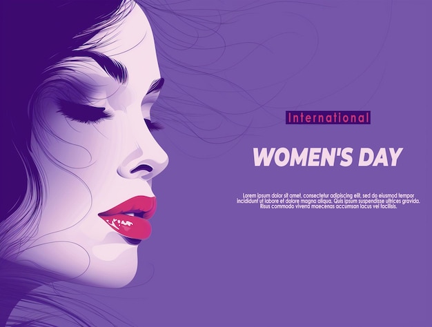 Design von grußkarten zum internationalen frauentag