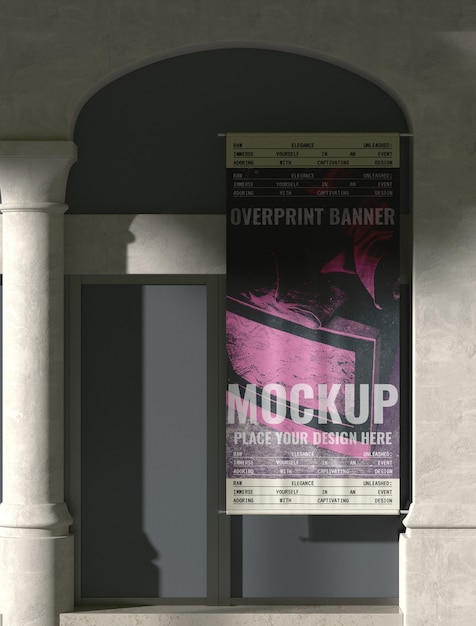 Design von textilbanner-mockups