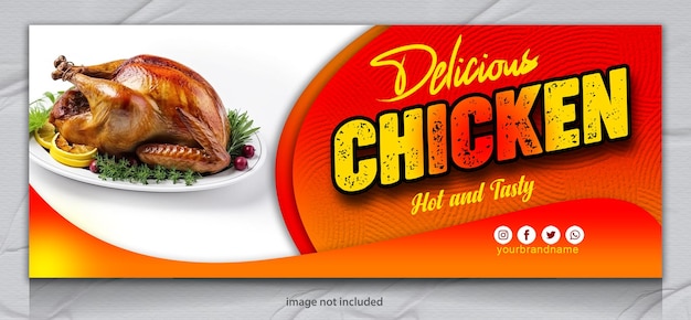 PSD design-vorlage für food-web-banner