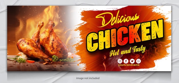 Design-vorlage für food-web-banner