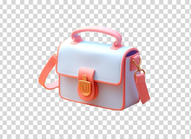 Designer Bag em isolado em fundo png transparente