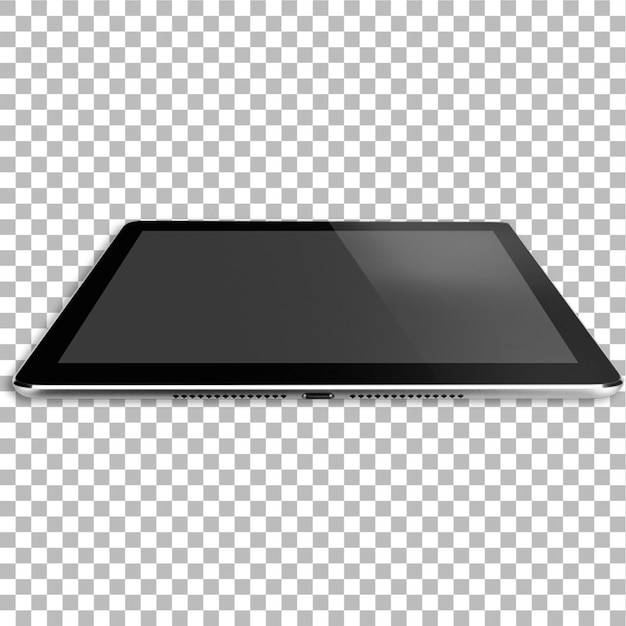 Designer tablet isolado contra fundo simples dispositivo inteligente conceito de colocação plana