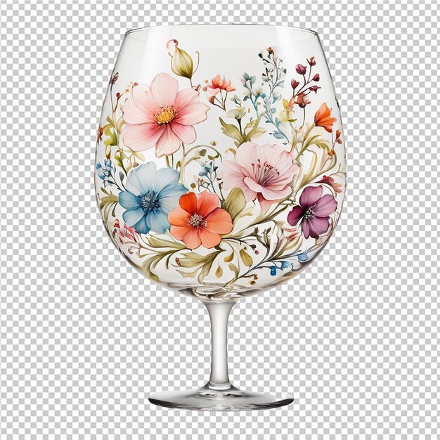 PSD designer de verre à fleurs zalto dink