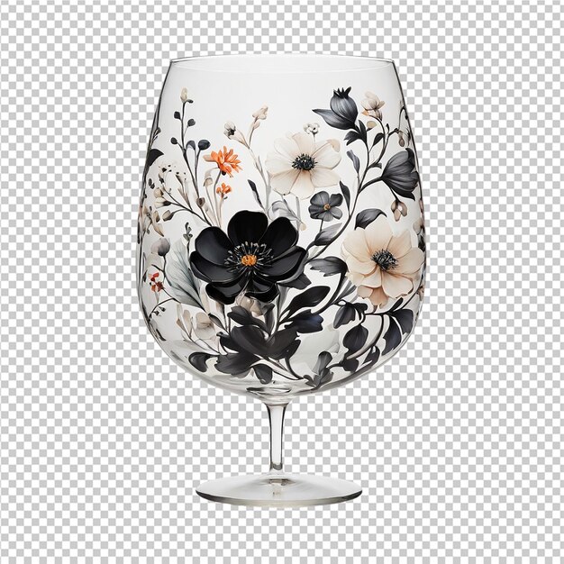 PSD designer de verre à fleurs zalto dink