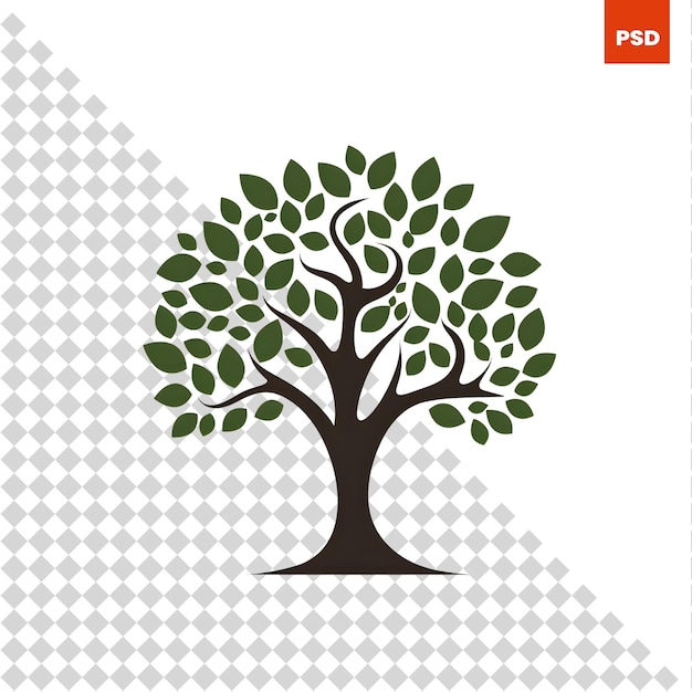 Designvorlage für das Olivenbaum-Logo. Vektorillustration des Olivenbaum-Symbols