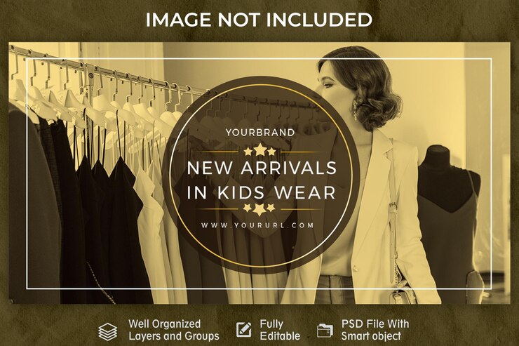 PSD designvorlage für mode-web-banner
