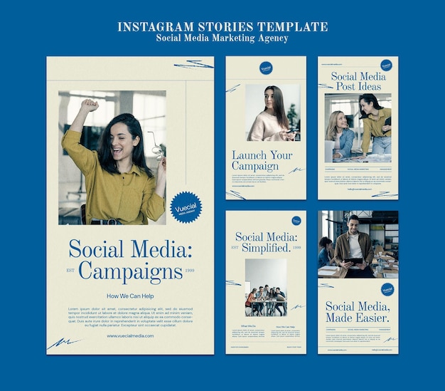 Designvorlage für Social Media-Marketingagenturen